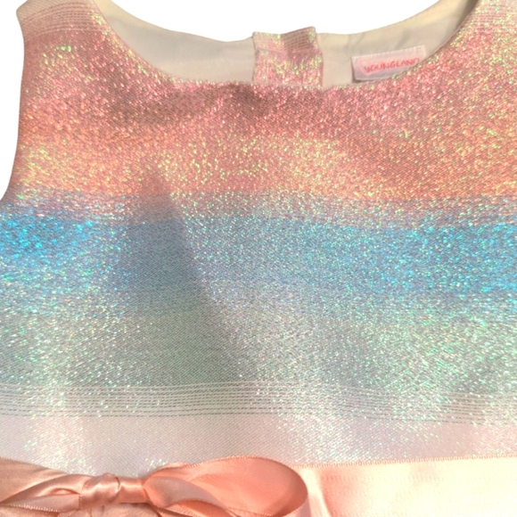 Sparkling Peach Kids Dress Youngland size 6 - Picture 3 of 3